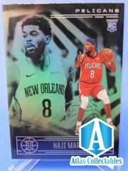 2020-21 Panini Illusions Naji Marshall RC #197 Emerald Parallel Pelicans